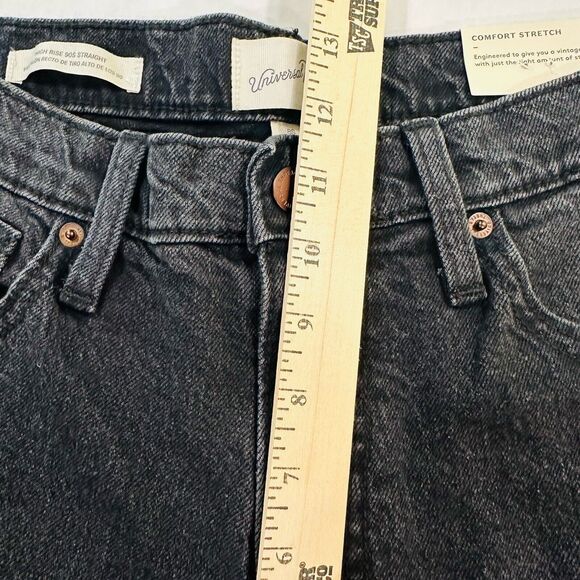 Universal Thread Women Size 8/S 90s Baggy Relaxed Straight High-Rise Black Jeans - Picture 5 of 6